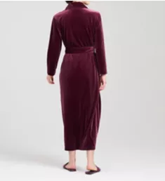 Natalie Velvet Robe Bordeaux M