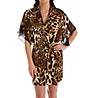 Natori Luxe Leopard Wrap With Lace H74154 - Image 1