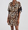 Natori Luxe Leopard Wrap With Lace