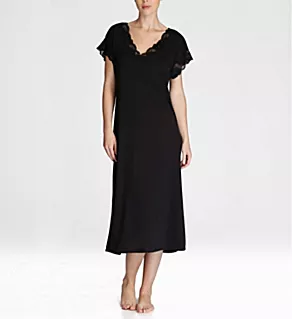 Zen Floral Gown Black L