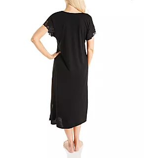 Zen Floral Gown Black L