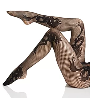 Dragon Toss Net Tights Black S