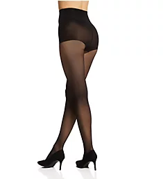 Soft Suede Ultra Sheer Control Top Tights Black S