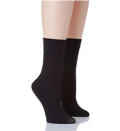 Floral Medallion Trouser Socks - 2 Pack Black O/S