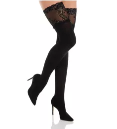 Feathers Opaque Thigh High