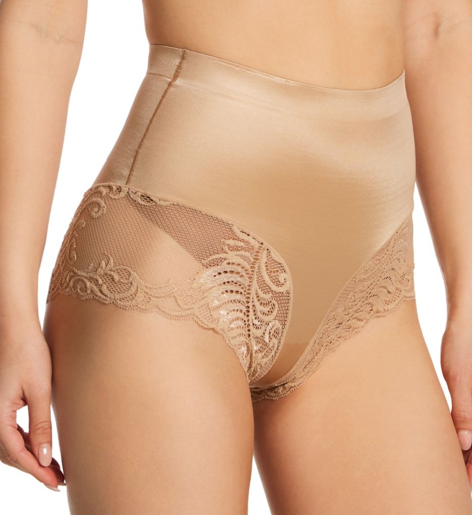 Feathers Everyday Control Top Brief Panty Nude M by Natori
