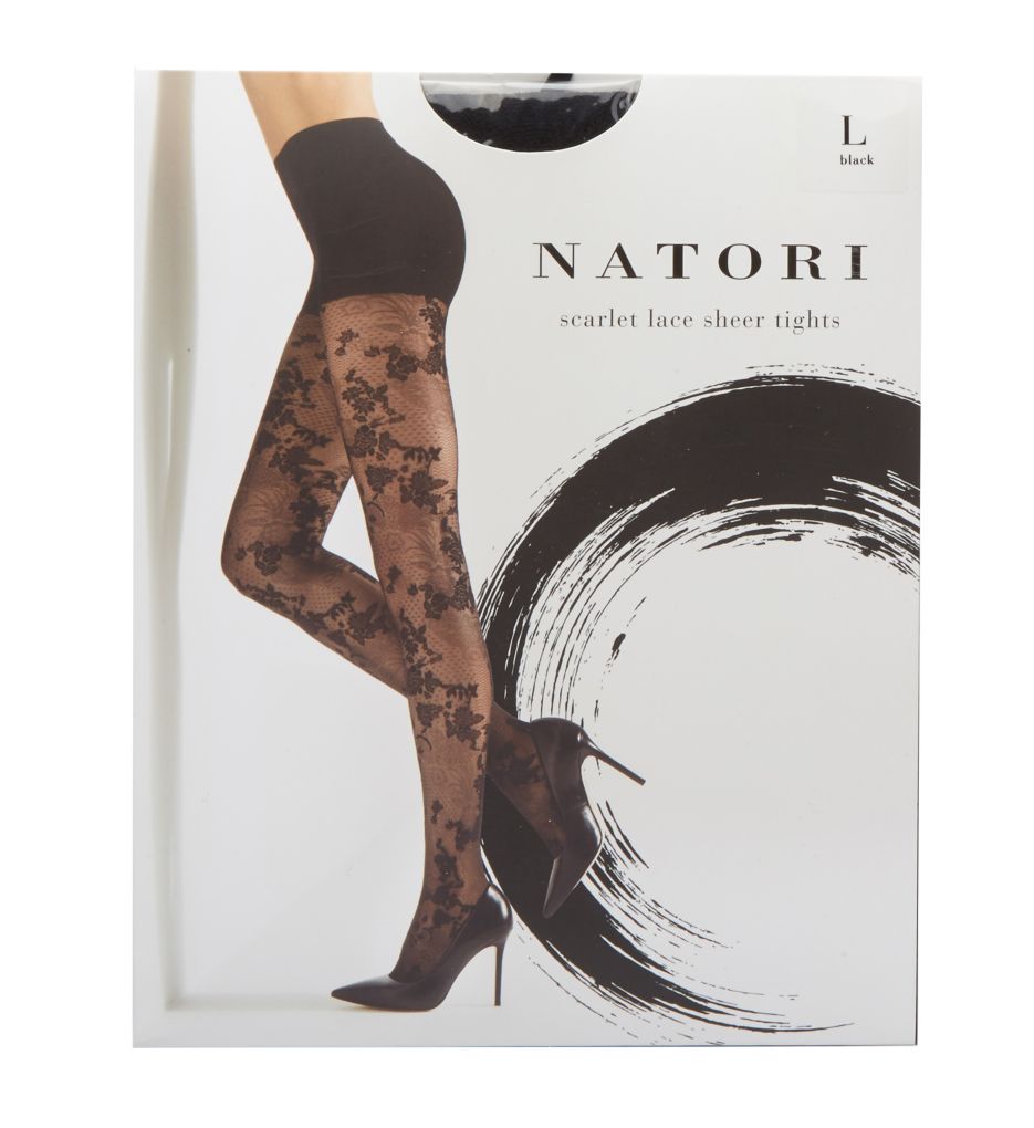 Natori Scarlet Lace Sheer Tights