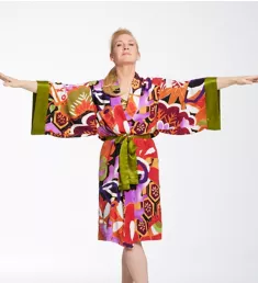 Ikebana Wrap Robe