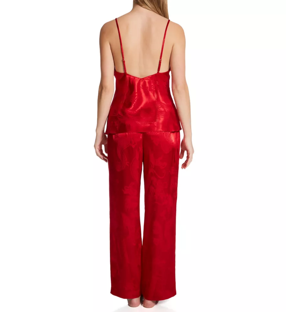 RYU Jacquard Camisole PJ Set Brocade Red L