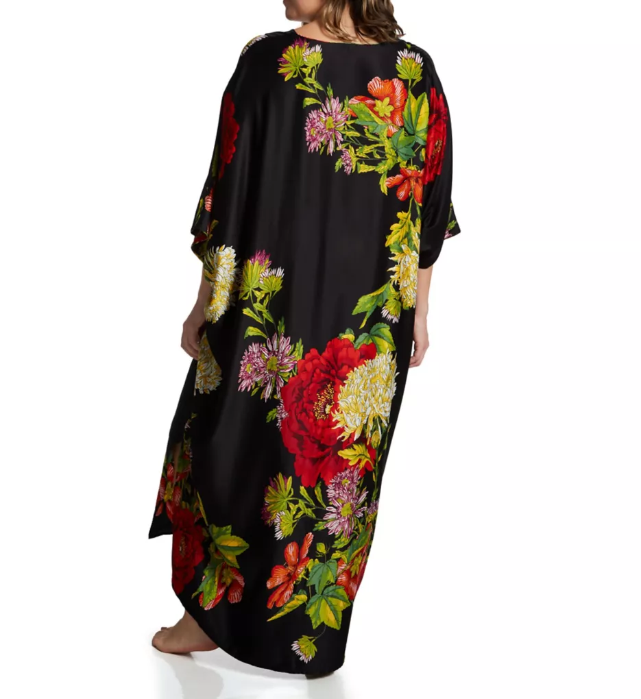 Plus Size Caterina Satin Windowpane Caftan