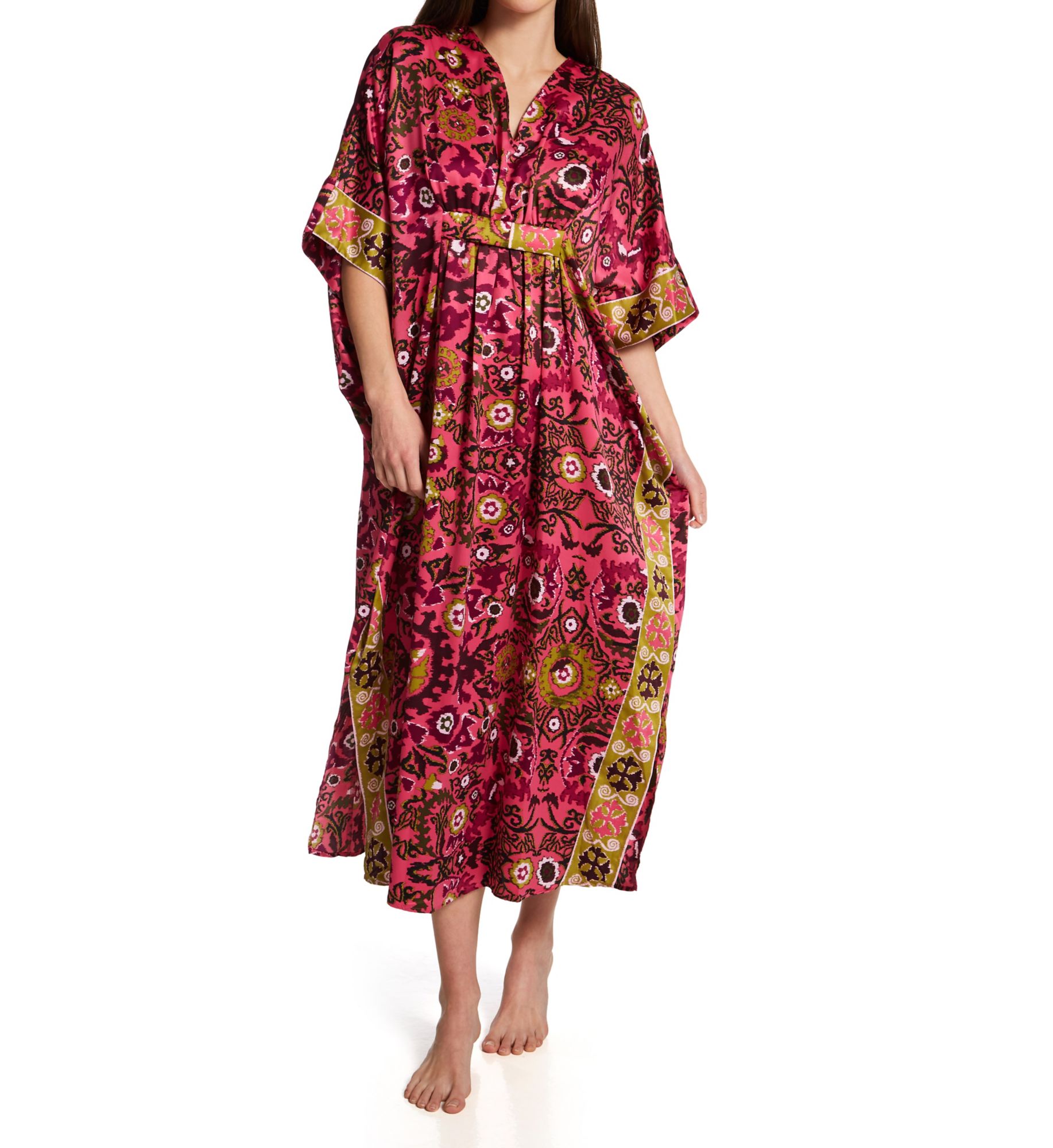 Natori Palazzo Caftan Pink Multi M  - Image 1