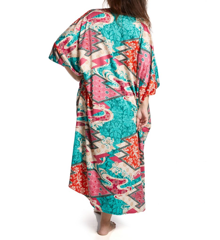 Natori Plus Size Orient Express Satin Caftan S70089X - Image 2