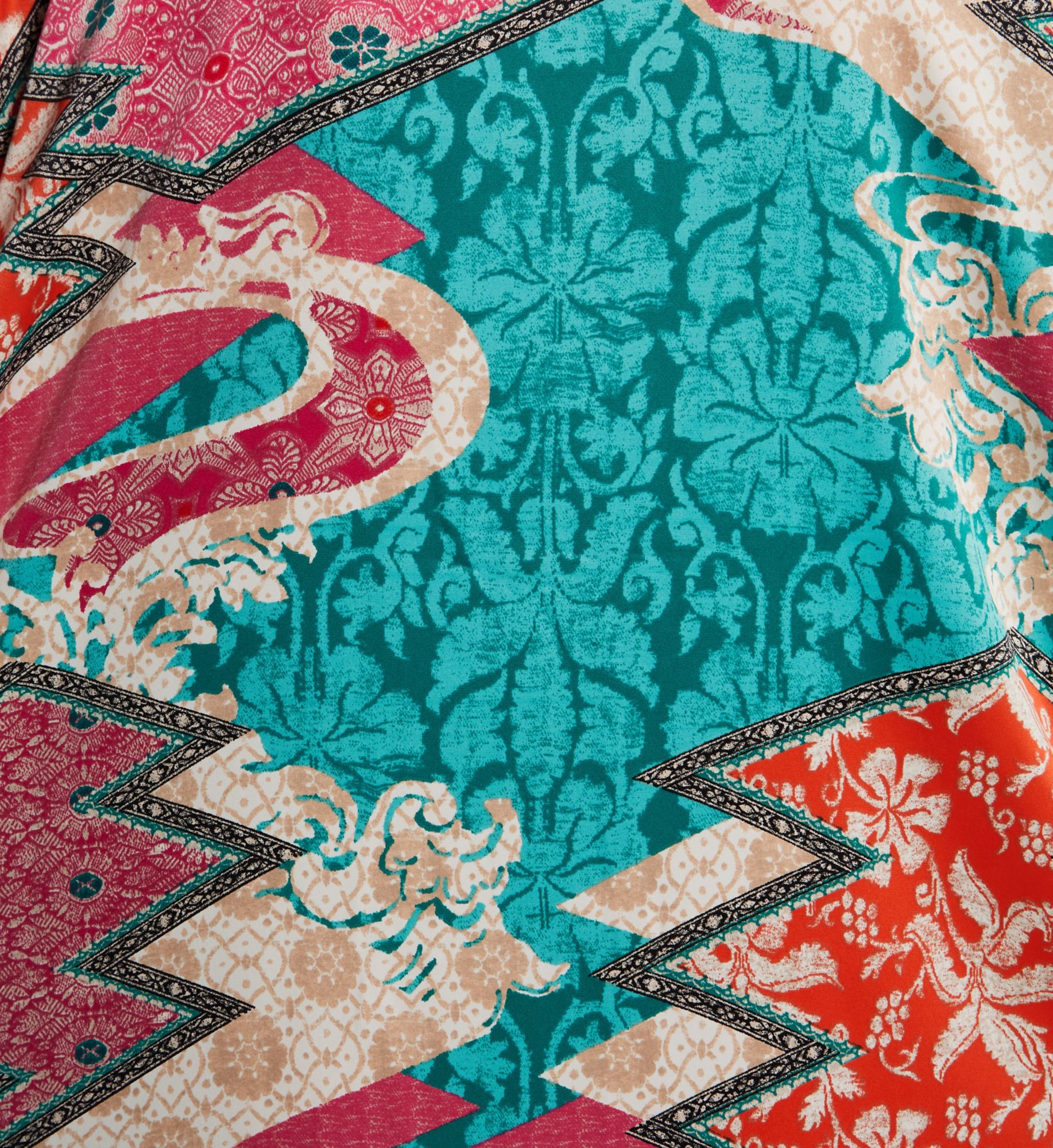 Natori Plus Size Orient Express Satin Caftan S70089X - Image 3