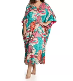 Plus Size Orient Express Satin Caftan