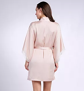 Back view of Ashley Washed Satin 36 Wrap Shell Pink S