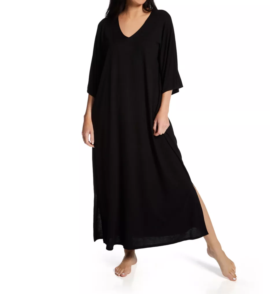 Natori Shangri-La Solid Poly Modal Caftan U70048