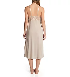 Zen Floral Modal Knit with Lace Nightgown Cashmere S