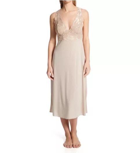 Natori Zen Floral Modal Knit with Lace Nightgown U73050