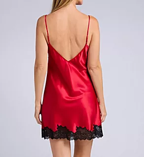 Peony Glamour Chemise Brocade Red/ Black Lac M