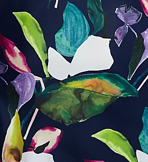 Daido Printed Satin Caftan
