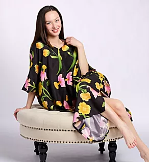 Solene Caftan Black Multi S