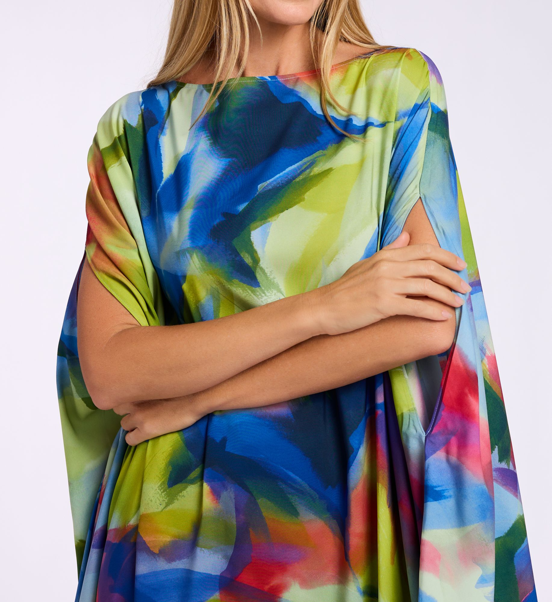 Back Image Front Image Main Image Natori Kumo 52 Circle Caftan Y70005