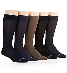 Solid Dress Sock - 5 Pack Assorted O/S