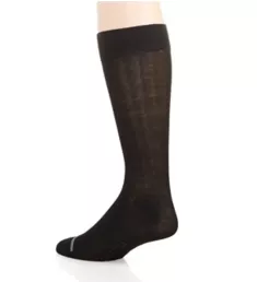 Solid Ribbed Dress Sock - 5 Pack Black O/S