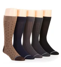 Core Dress Crew Sock - 5 Pack BrMlt O/S