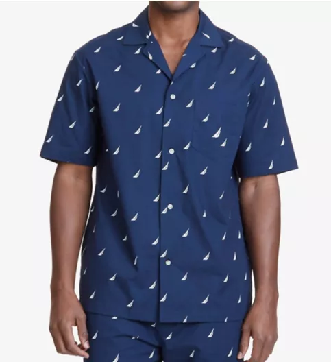 Nautica J Class Print Anchor Camp Shirt 300165