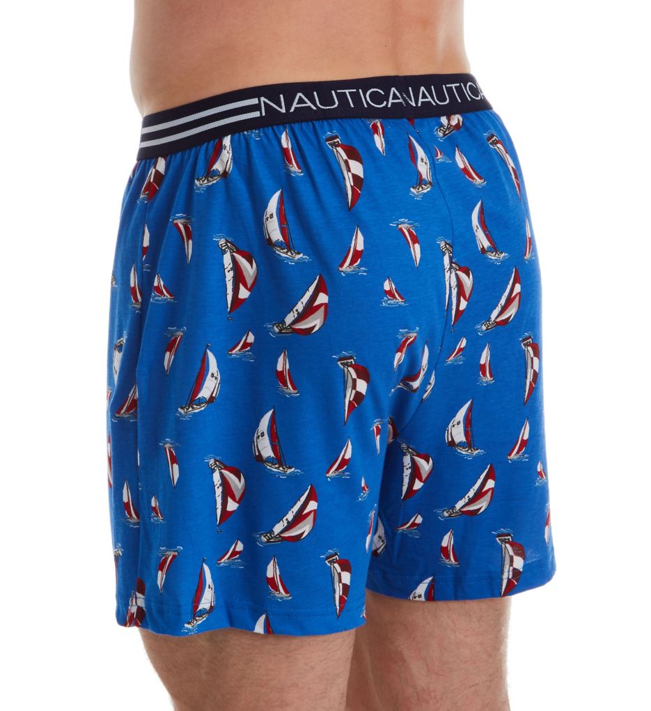 Nautica mens Classic Cotton Loose Knit Boxer Shorts, Peacoat/Aero Blue/Sea  Cobalt- 4 Pack, Small US at  Men's Clothing store