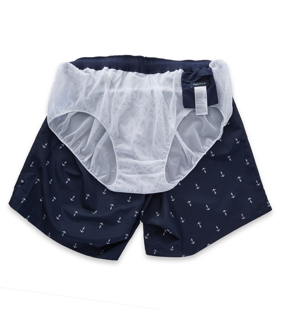 Tall Man Anchor Print Swim Trunk-cs1