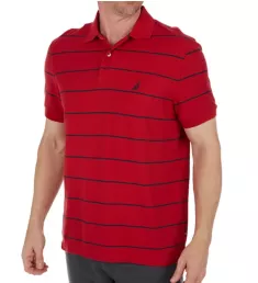 Performance Wicking Striped Polo Shirt