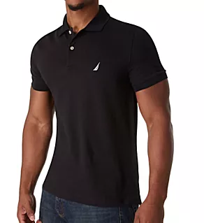 Pique Cotton Short Sleeve Deck Polo TruBlk M