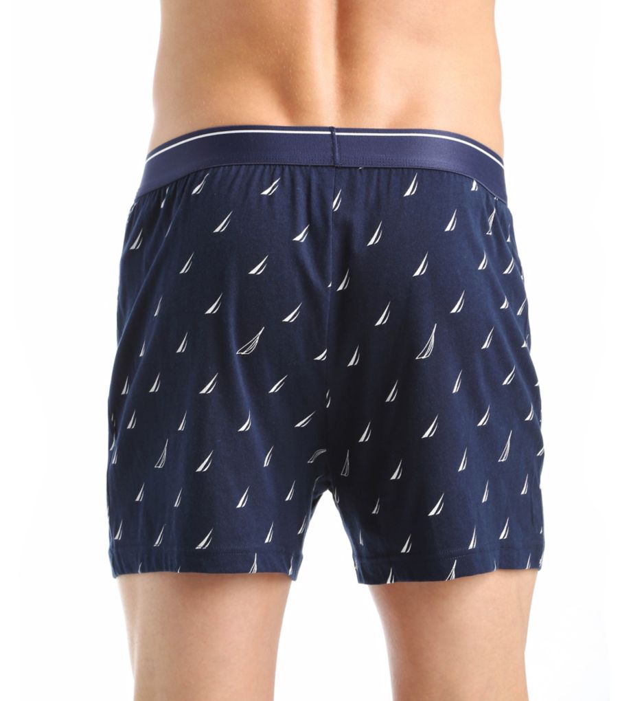 100% Cotton Sailboat Print Knit Boxer