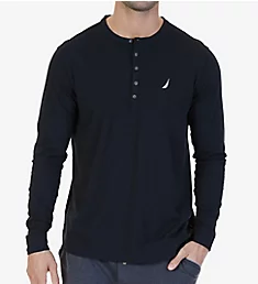 Sueded Jersey Long Sleeve Henley TruBlk M