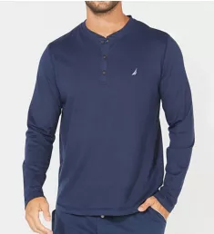 Sueded Jersey Long Sleeve Henley