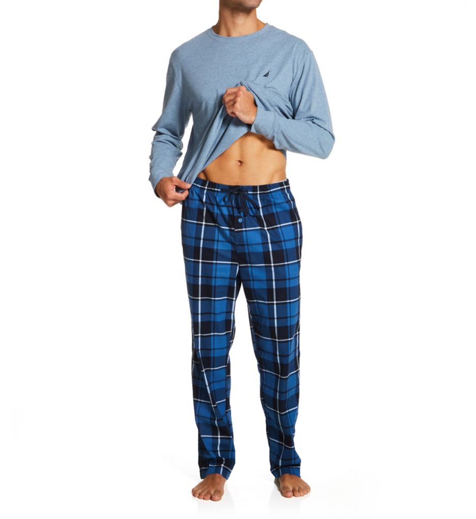 Nautica mens fleece online pajamas