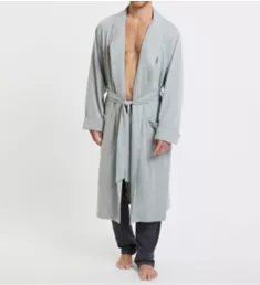 Anchor Sueded Jersey Robe Grey Heather S/M