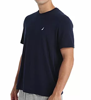 Anchor Cotton Crew Neck T-Shirt Maritime Navy L