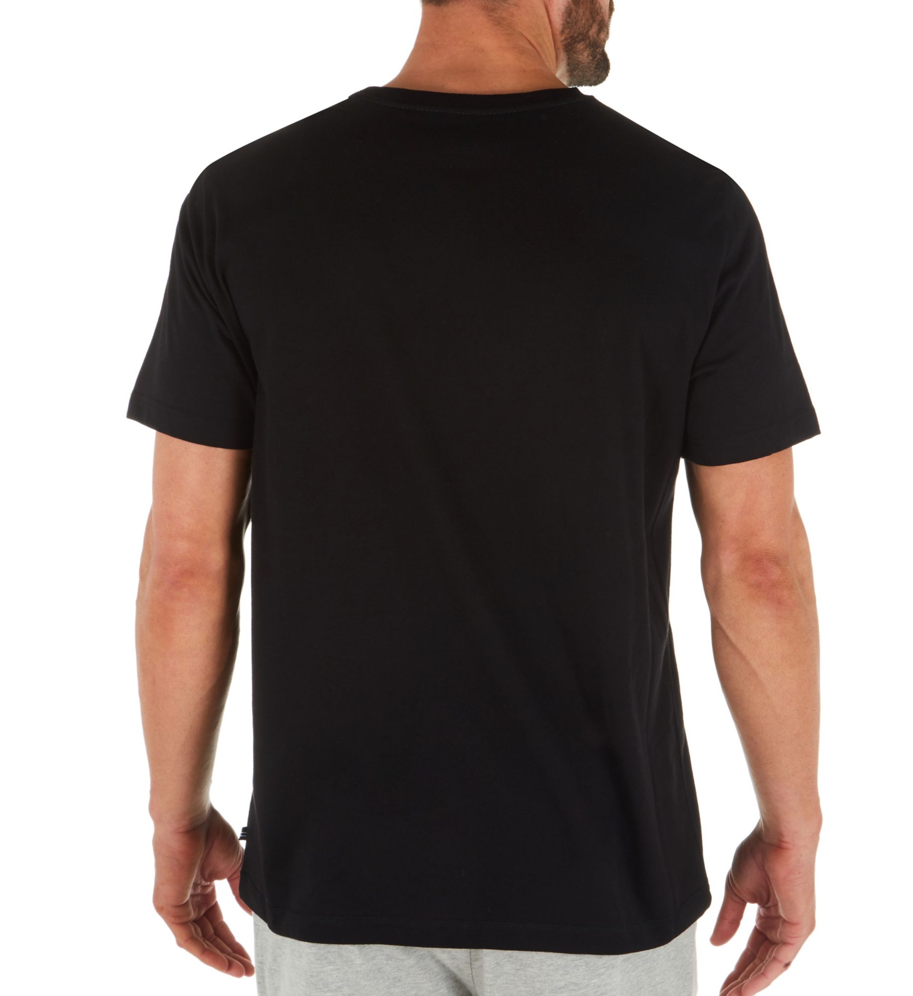 Nautica Anchor Cotton Crew Neck T-Shirt Black XL  - Image 2