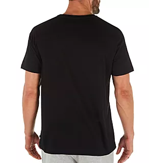 Anchor Cotton Crew Neck T-Shirt Black M