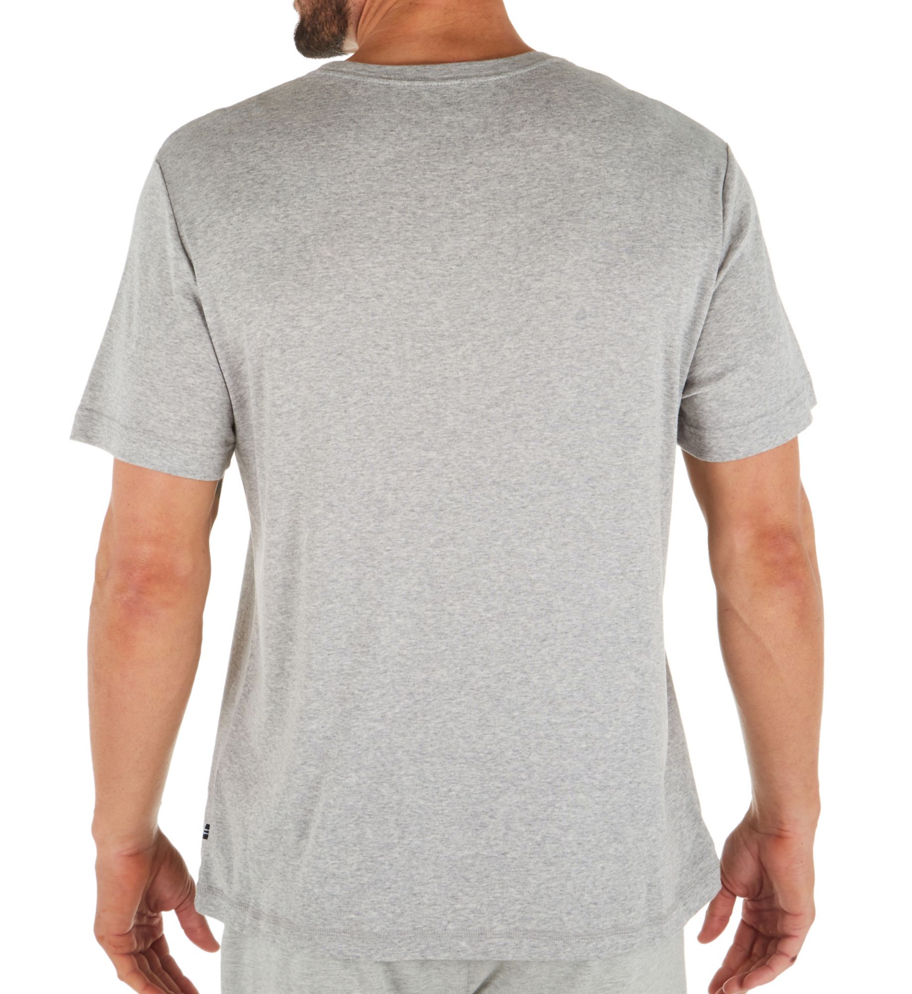 Nautica Anchor Cotton Crew Neck T-Shirt Grey Heather S  - Image 2