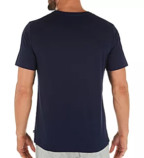 Anchor Cotton Crew Neck T-Shirt Maritime Navy L