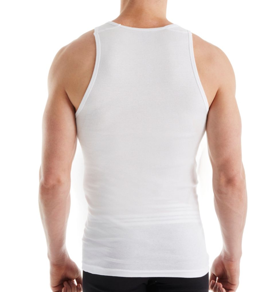 100% Cotton Ribbed Tanks - 3 Pack