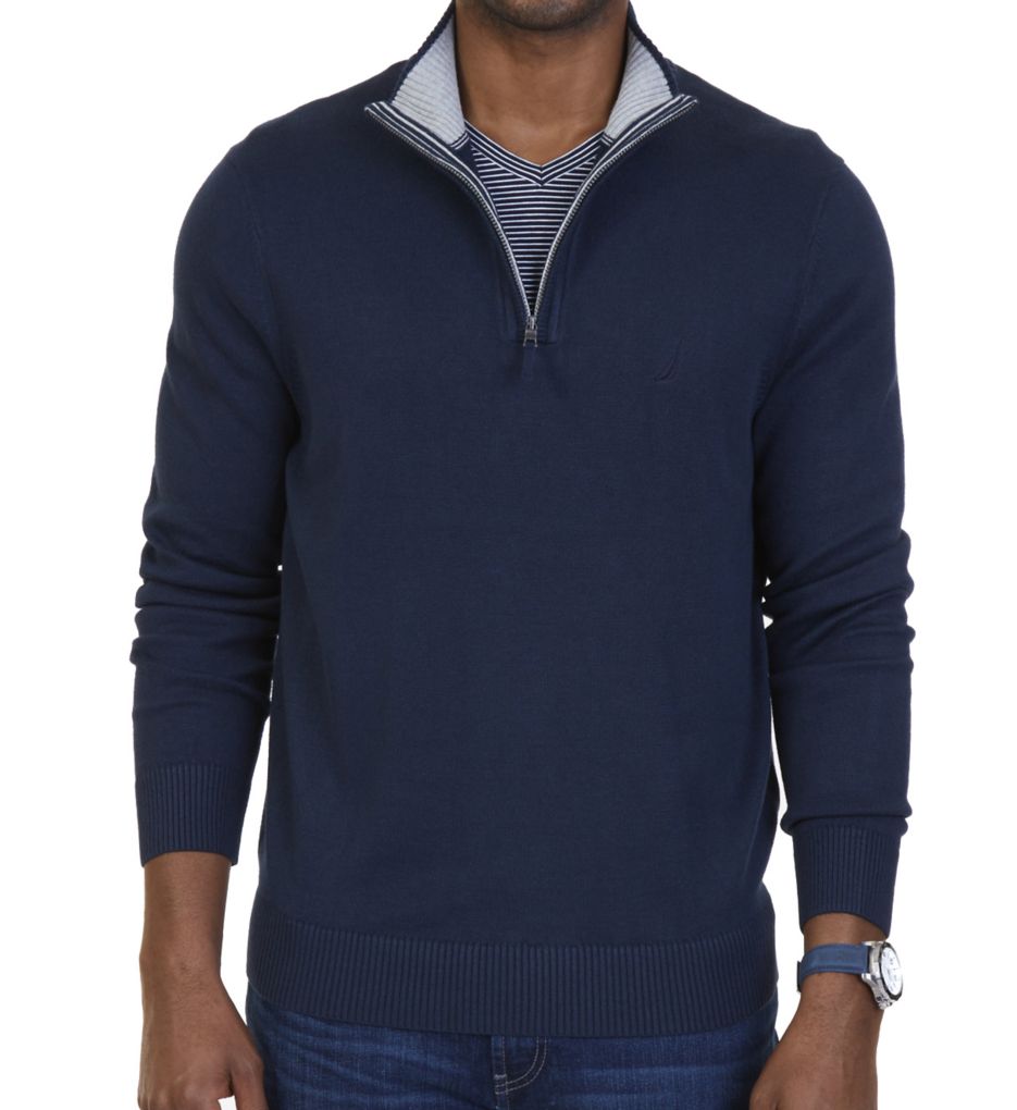 Big Man Pima Cotton 1/4 Zip Sweater
