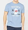 Nautica Big Man Anchor Flag Crew Neck T-Shirt Q01105 - Image 1