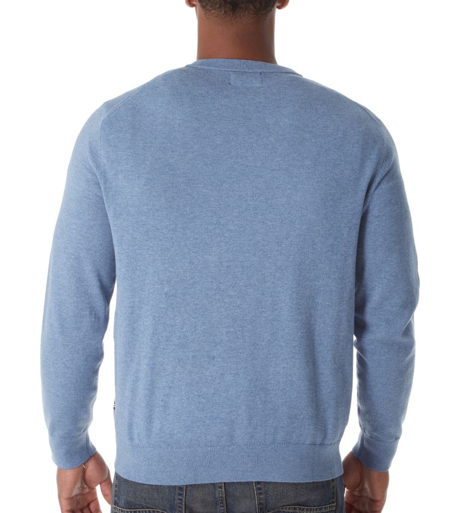 Jersey Cotton V-Neck Sweater