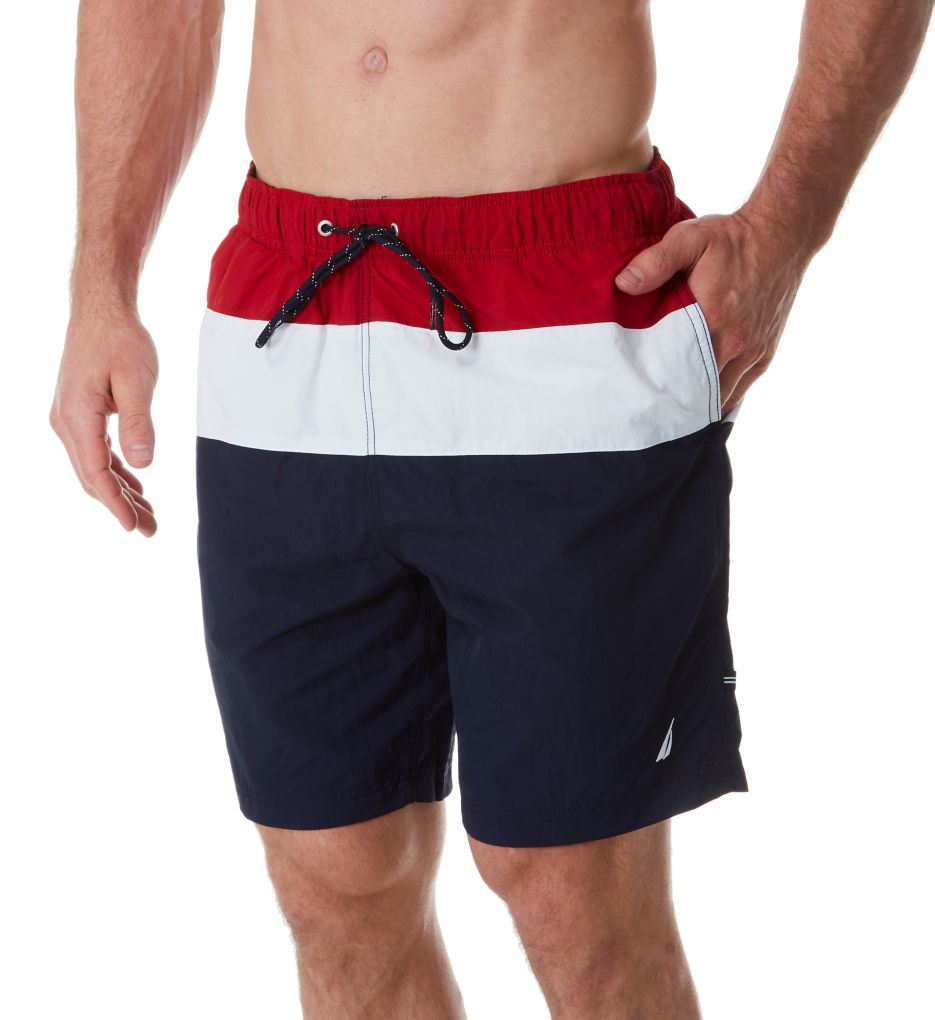 Tri Block 8 Inch Swim Trunk