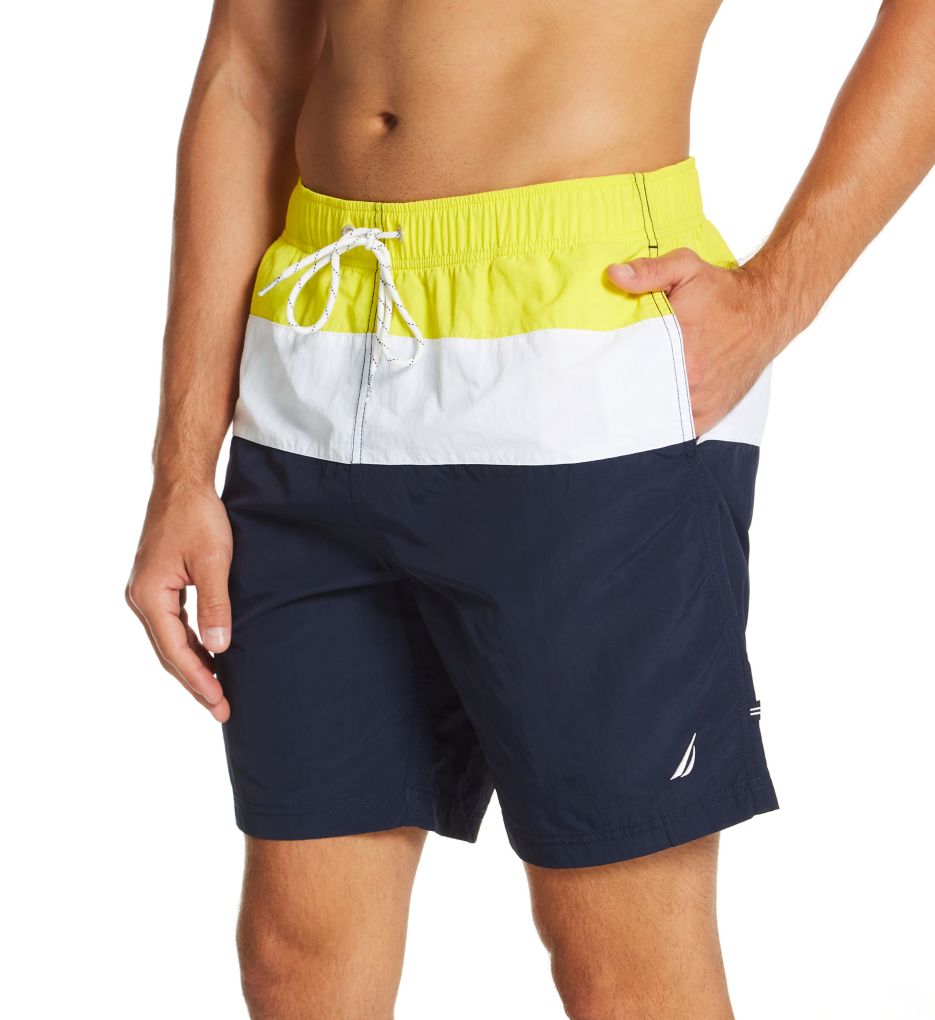 Nautica color block hotsell swim trunk